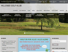 Tablet Screenshot of hillerodgolf.dk